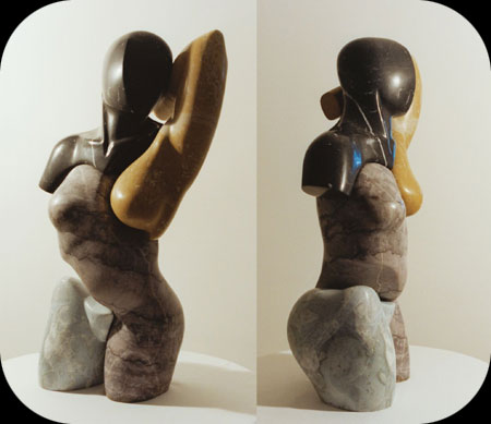 Composure - stone sculpture by Christopher Rebele